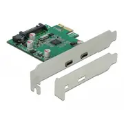 Delock Pcie x1 Card 2X Usb Type-Cusb3.2 Gen1 inklusive Low-Profile Slotblech  90493 4043619904938 20509863467