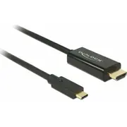 Delock Usb Kabel C - Hdmi-A 4K 60Hz St/St 1.00M sw  85290 4043619852901 85444290