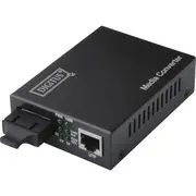 Digitus Fast Ethernet Medienkonverter Rj-45 auf Sc-Duplex Black  Dn-82021-1 4016032293101