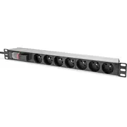 Digitus Pdu 1U 7Xcee7/5 Fr-Izvades 230V/16A Black  Dn-95407-Fr 4016032481966 84718000