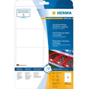 Herma plēves etiķetes A4 99.1X67Mm baltas noņemamas 160 gab.  4575 4008705045759 39191080