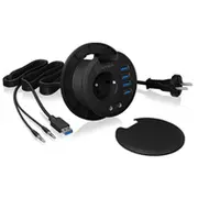 Hub  4-Port Icybox Usb 3.0 Ib-Hub1430 Tisch-Hub extern retail 4250078169727 84718000