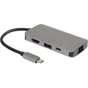 Usb dokstacija Microconnect Usb3.1Ccom16 vada ar 3.2 Gen 1 3.1 Type-C Grey  5704174799528