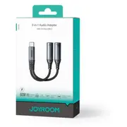 Joyroom Adapteris Dac 2-In-1 Type-C uz Type-C/ Type-C, 60W, 0.14M, Black Sy-C03  Jr-Sy-C03-Blk 6956116764821
