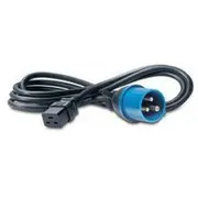 Barošanas kabelis Apc barošanas 16A/230V, Iec320 C19/Iec 309 - 2.5M Ap9876  0731304189398