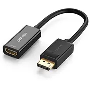 Kabelis Ugreen Mm137 40363 Displayport Vīrietis uz Hdmi Sieviete 4K/1080P adapters - Black  40363-Ugreen 6957303843633