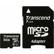 Atmiņas karte Transcend Microsdxc 64 Gb Class 10 Uhs-I Ts64Gusdxc10  0760557833673