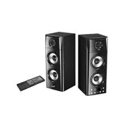 Kolumna Genius głośniki Sp-Hf2800 Bt, 2.0, 60W, czarne, zdalne sterowanie, Bt 5.0, 3-Pasmowe, Lcd display, wsparcie Tws, Rca vstup, Blueto  31730022400 4710268256502
