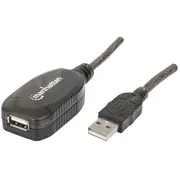 Manhattan Usb pastiprinātāja kabelis 2.0 A - St/Bu 20.00M si retail  150958 0766623150958 85444290