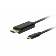 Parveidotājs Lanberg  Usb-C to Displayport Cable, 1.8 m 4K/60Hz, Black Ca-Cmdp-10Cu-0018-Bk 5901969436815