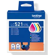 Patrone Brother Lc-521Val Farbtintenset Dcpj1260X/1310X/  Lc521Val 4977766842150 84439990