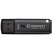 Kingston Ironkey Locker 50 G2 32 Gb Anthrazit, Usb-A 3.2 Gen 1  Iklp50G2/32Gb 0740617353600