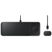 Samsung Wireless Charger Trio Ep-P6300 Black  Ep-P6300Tbegeu 8806090706226