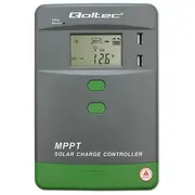 Solarny regulator ładowania Mppt z czujnikiem temperatury 30A  12V/24V Lcd 2Xusb Bluetooth App Gel Lifepo4 53662 5901878536620 Azqoluay0053662