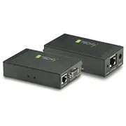 Sistēmas Av signāla pārraides pagarinātājs Techly Extender Vga pa Cat.5/5E/6 kabeli Black 301122  8057685301122