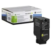 Toneris Lexmark 74C20Y0 Yellow Oriģināls  0734646601443