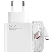 Xiaomi Bhr9465Eu Tīkla Lādētājs 67W  Datu kabelis Usb-C 6941812714393