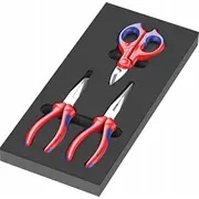 Komplekts instrumentu Wera 9780 putu ieliktnī Knipex knaibles komplekts 1, 3 gab. Black/Gray, darbnīcas ratiņiem  05150180001 4013288225153