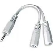 Cable Audio Splitter 3.5Mm/10Cm White Cca-415W Gembird