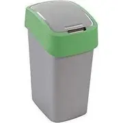 Curver Atkritumu spainis Flip Bin 10L sudraba/zaļš 0802170P80