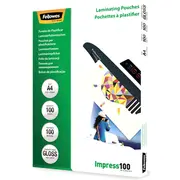 Fellowes A4 Glossy 100 Micron Laminating Pouch - pack 5351111