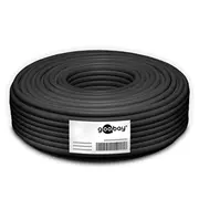 Goobay Cat 6 outdoor network cable, S/Ftp Pimf, black, 100M. 77624