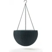 Keter Puķu pods karināms Hanging Sphere Planter pelēks 29199246939