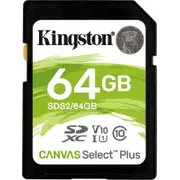 Kingston 64Gb Sd Select Plus, Uhs-I, V10 Sds3/64Gb