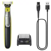 Philips Qp2734/23 Oneblade 360 skuveklis sejai, zaļš un pelēks