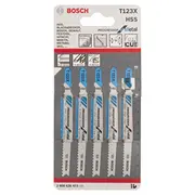 Bosch Figūrzāģa asmens T 123 Xf 5Gab. 100Mm 2608638473