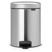 Brabantia atkritumu tvertne ar pedāli 5L Matt Steel 112645