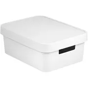 Curver Kaste ar vāku Infinity Recycled 11L 36X27X14Cm balta 0804752N23