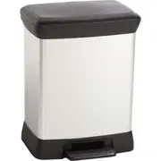 Curver Pedāļspainis metalizēts Deco Bin 30L sudraba 0802164582