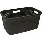 Curver Veļas grozs Natural Style 45L tumši brūns 0800708210