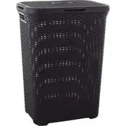 Curver Veļas kaste Natural Style 60L tumši brūna 0800707210