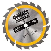 Dewalt Dt1938-Qz Zāģripa 184X16Mm 18T