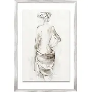 Glezna ar rāmi, 50X70Cm, sieviete šalli 2 4741243870260