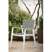 Keter Dārza krēsls Harmony Armchair balts/gaiši pelēks 29201284