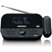 Lenco radio pulkstenis ar projekciju, melns Cr-615Bk
