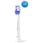 Philips Hx6056/87 Sonicare S2 Sensitive zobu birstes uzgalis, 6Gab, balts