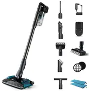 Philips Xc8055/01 Aqua Plus Vacuum cleaner, Handstick, Cordless, Black