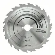 Bosch Ripāģa disks 165X20/16Mm Speedline Wood Z24 2608642601