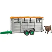Bruder Livestock lopu treileris ar 1 govi 02227