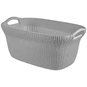 Curver Veļas grozs Knit 40L 59,5X38,5X27Cm gaiši pelēks 0803677099