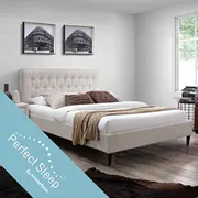 Gulta Emilia ar matraci Harmony Delux 2 x 85265 180X200Cm, mēbeļu tekstila apšuvums, krāsa ga 4741617101518