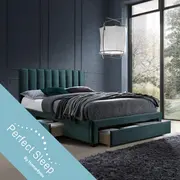 Gulta Grace ar matraci Harmony Top 86864 160X200Cm, 3-Atvilknēm, materiāls mēbeļu tekstils 4741617105103