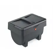 Hailo Atkritumu tvertne OumlKomini S / 4L pelēka 034300100