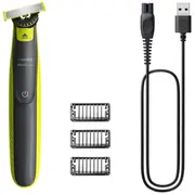 Philips Oneblade 360 skuveklis sejai, zaļš un pelēks ar 3 rugāju ķemmēm Qp2724/23