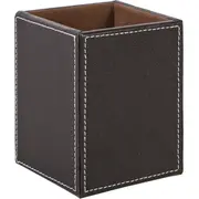 Zīmuļu turētājs Walter 9X9Xh11,5Cm, tumši brūns ādas aizvietotājs 4741243799639