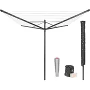 Brabantia Rotējošs veļas žāvētājs Lift-O-Matic 50M Anthracite 290503